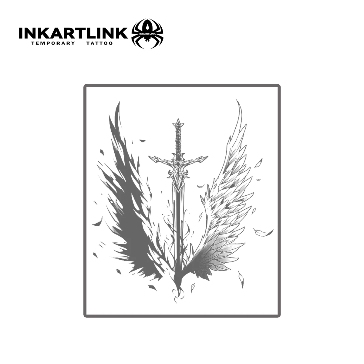 ملصق وشم مؤقت على السيف، وشم سحري مقاوم للماء، يدوم حتى 15 يومًا وشم مزيف، وشم شبه دائم