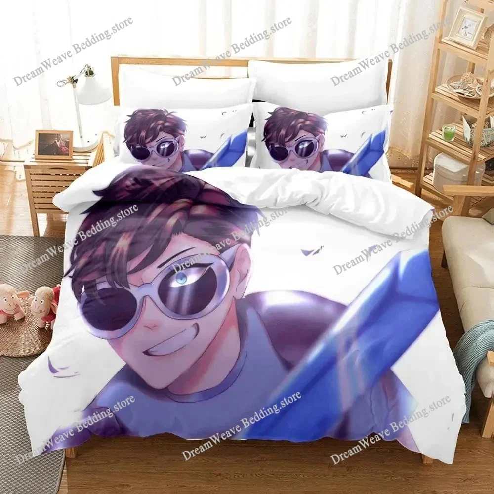 

Cartoon GeorgeNotFound Bedding Set Duvet Cover Bed Set Quilt Cover Pillowcase Comforter King Queen Size Boys Adult Bedding Set