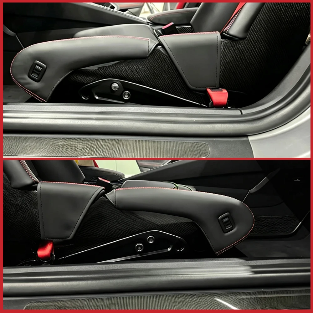 For Porsche Full Bucket Seats (2014–2026) – Carbon Fiber Bolster Protectors for 911, Cayman, Boxster, GT4, Spyder, 918