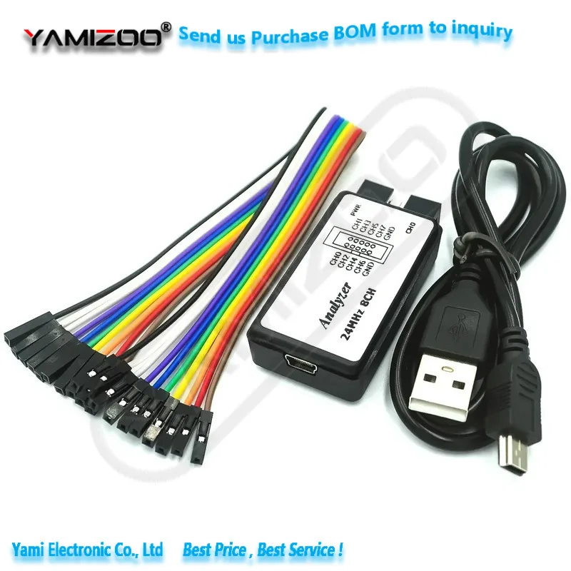 1 Set USB-Logikanalysator für Mikrocontroller, geeignet für ARM FPGA Debugging-Tool, 24M Sampling, 8 Kanäle – Detail 1