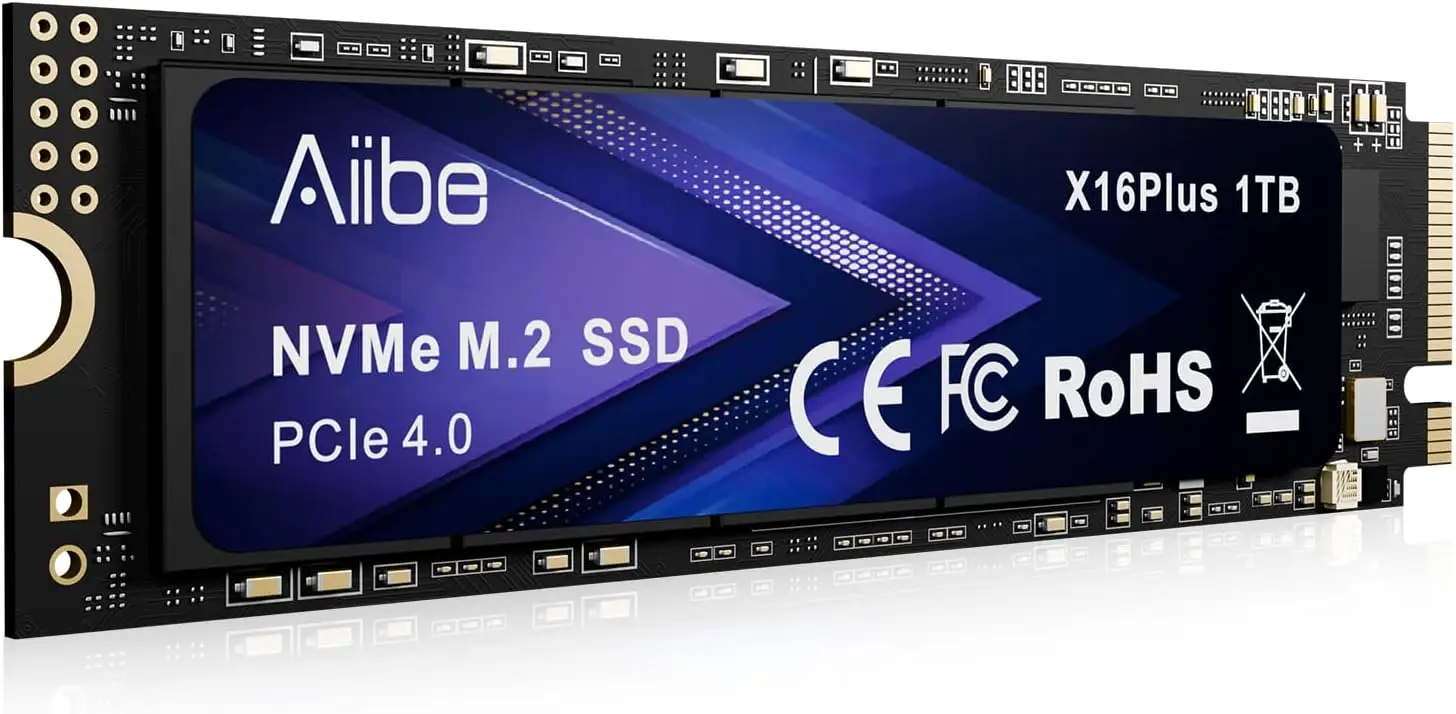 

1TB NVMe M.2 SSD PCIe 4.0 Internal Solid State Drive, Read 7450MB/s for PC Laptop PS5