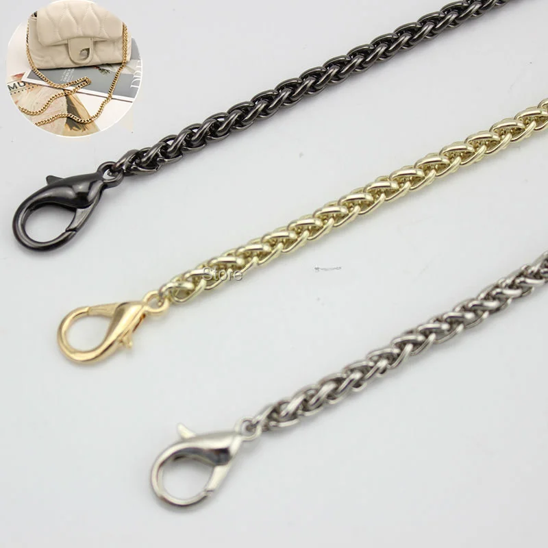 

60cm-130cm 5mm High-quality Width 5mm Lantern Chain Metal Belt Chain Hardware Accessories Small Mini Female Bag Special