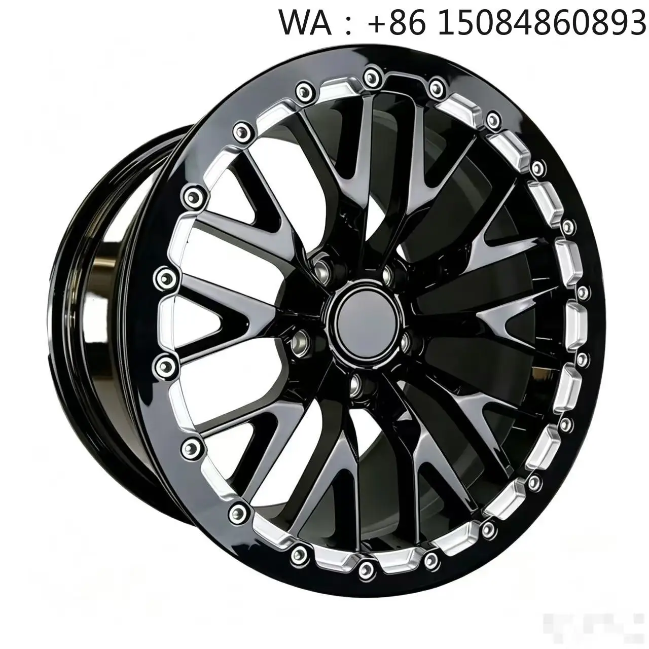 

High end private customization 18x12 Inch Concave Beadlock Wheels, 5x120 PCD Black Forged Drag Racing Rims