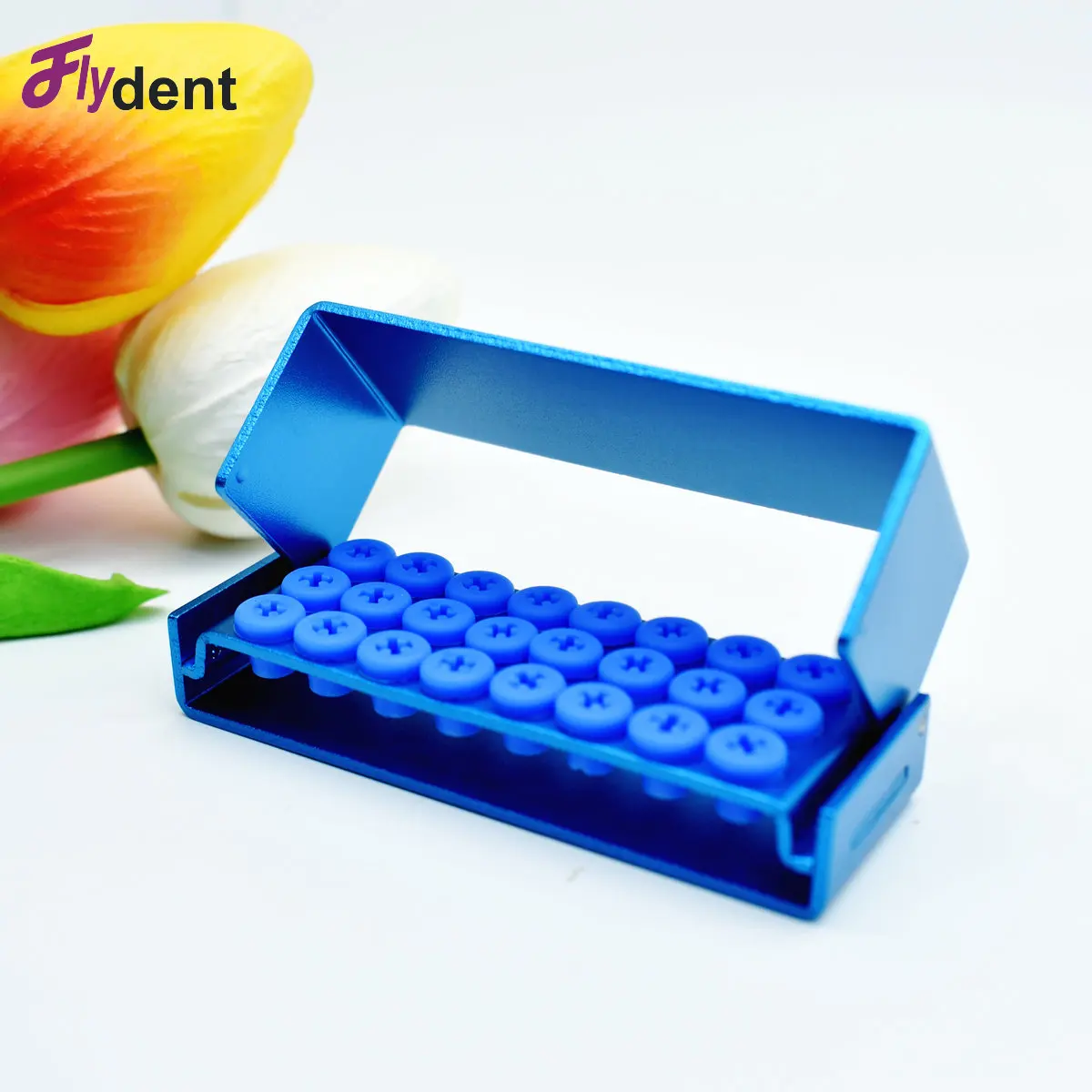 24-луночный держатель стоматологических боров для организации и очистки, автоклавируемый футляр для хранения дезинфекции, стоматологические инструменты