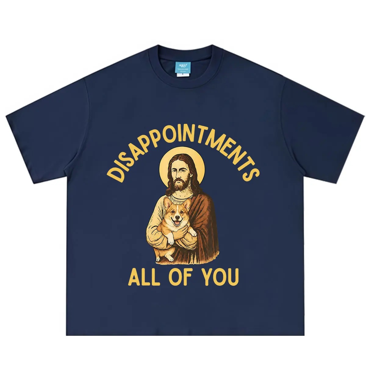 Disappointments All of You Funny Jesus Holding Dog Meme T Shirt Men Women Vintage Fashion T-shirt Summer Cotton Casual T-shirts