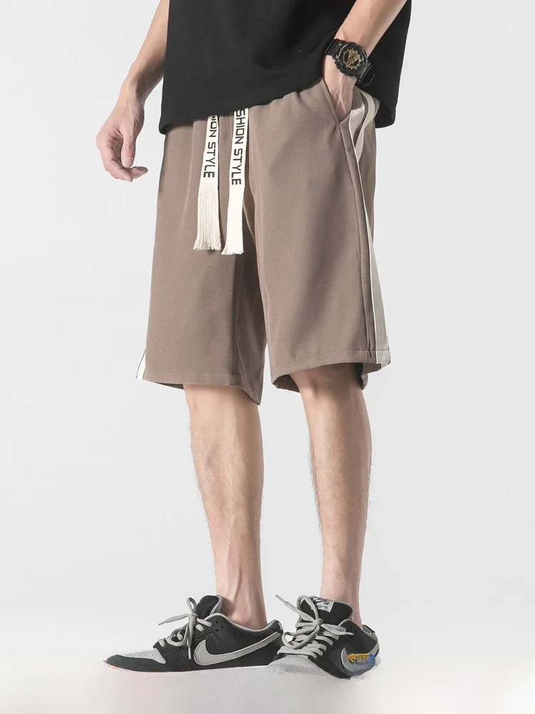 LAZY DAY Original Men's Sporty Loose Fit Quick Dry Cooling Feeling Summer Casual Five-Quarter Length Shorts Polyester Fiber