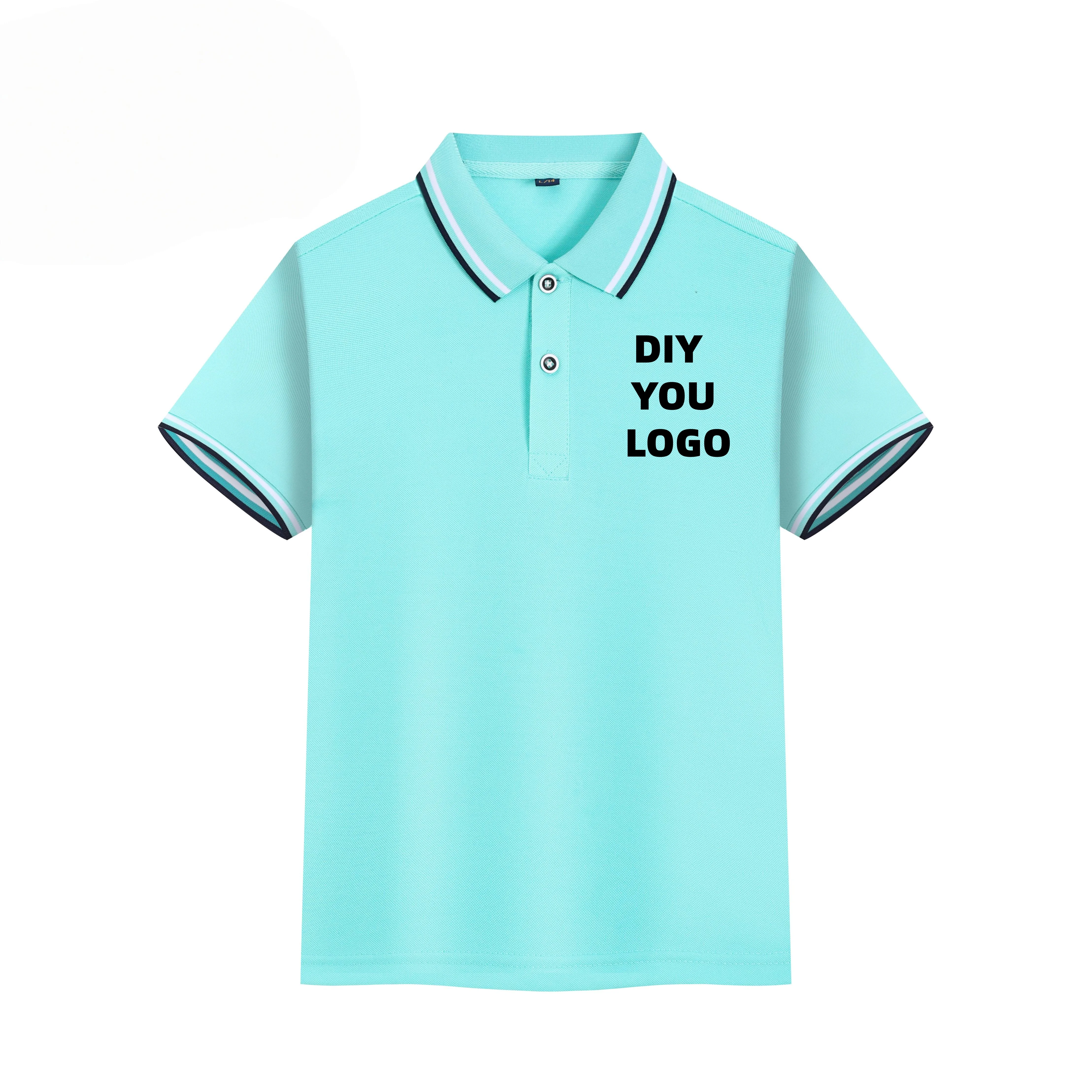 DIY！Adult/Children's Crew Neck Printed 100% POLO Personalized T-Shirt Gifts. Customizable with Your Design, Logo, and Text
