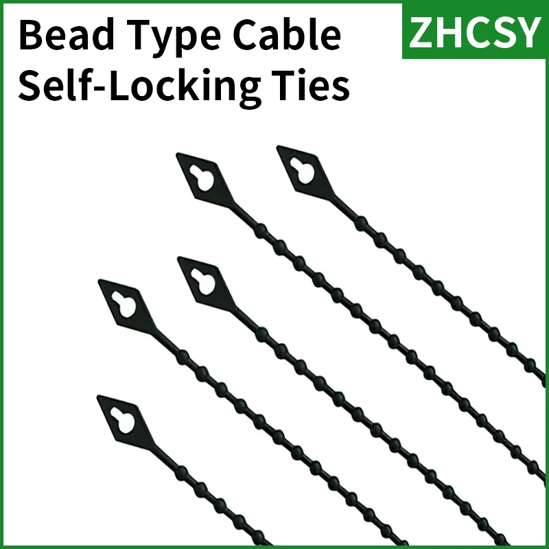 

Freeshipping 100pcs 3x100 150 180mm knot ball bead nylon cable self-locking bundle zip ties