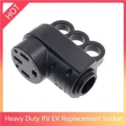 NEW [Nema 14-50R] 50 Amp Heavy Duty RV EV Replacement Socket, Nema 14-50R Female, 50AMP Replacement Power Assembly plug