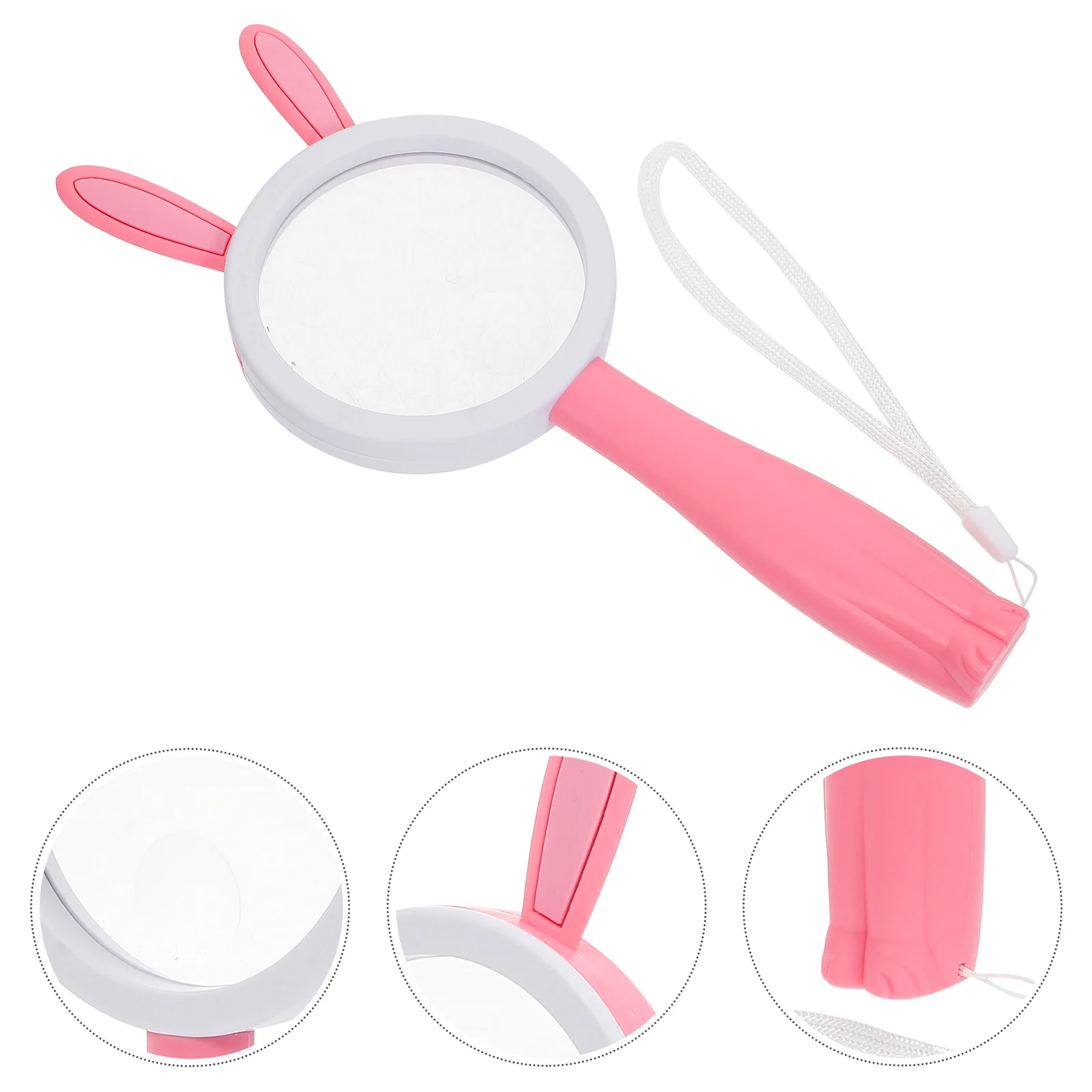 

Kids Handheld Magnifying Glass with Cartoon Design Strong Acrylic Lens for Clear Viewing Portable Science Tool for School