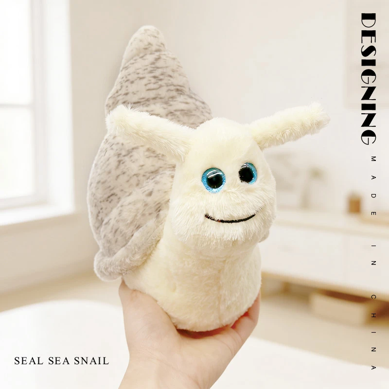 

20CM Cute Spotted Seal and Sea Snail Plush Toys Set Soft Stuffed Animals for Kids Baby Room Decor Cuddly Companion Gift