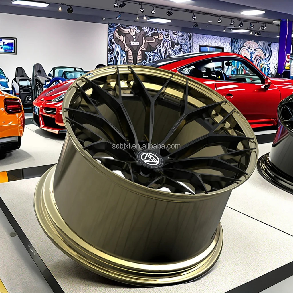 

XINLAI Custom Deep Concave 2-Piece Forged Racing Car Wheels 5x112 5x114.3 5x120 18 19 20 21 22 Inch Fits Audi A4 A5 A6 A7 for BM