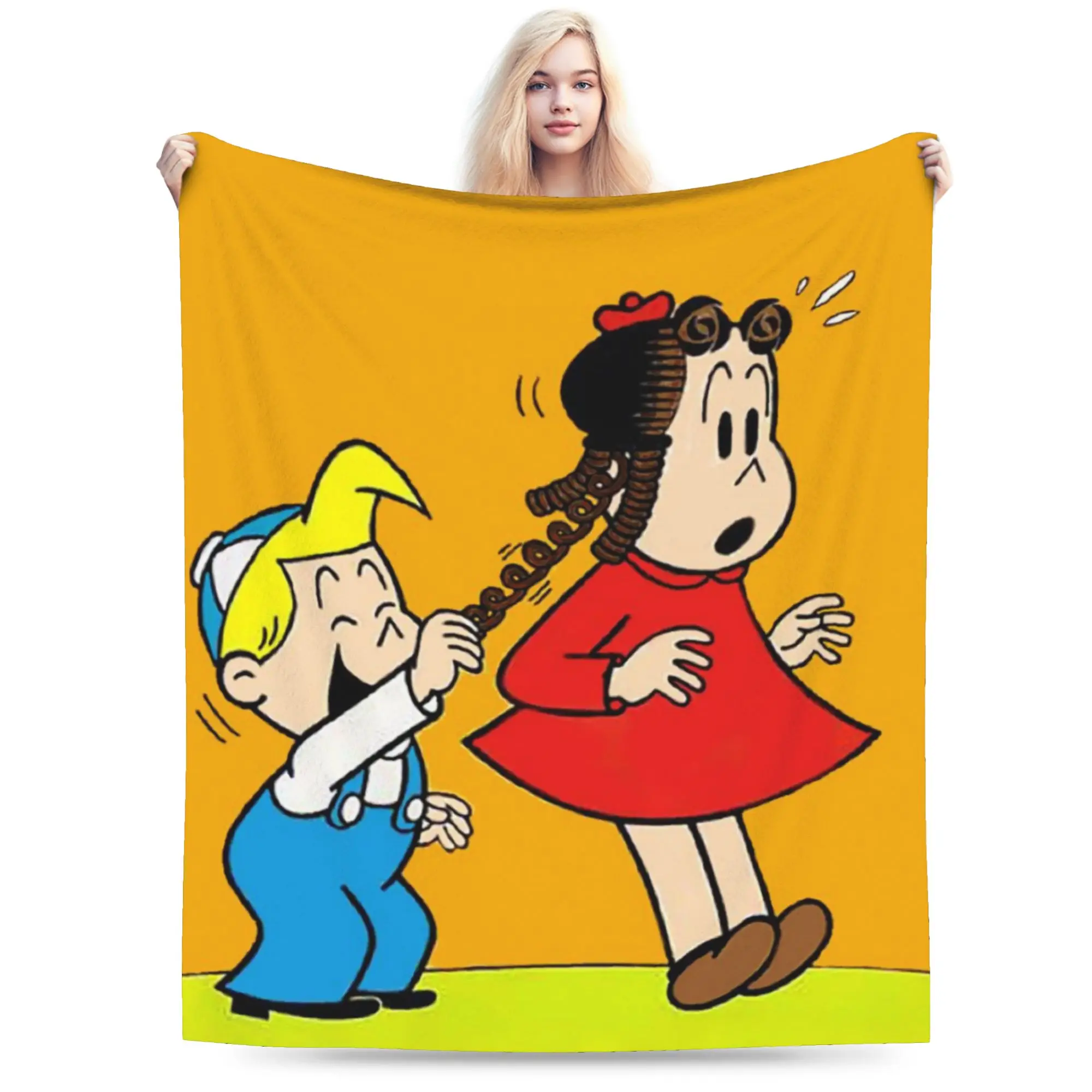 Littles Lulus Blanket Flannel  Multifunction Ultra-Soft Throw Blanket for Sofa Plush Thin Quilt