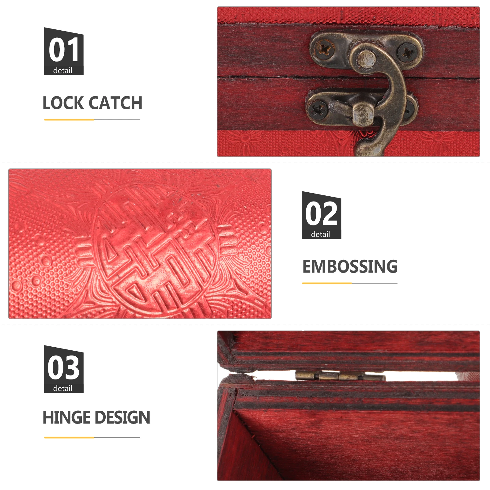 

Wedding Candy Wooden Jewelry Storage Case Retro Trinket Box For Earrings Necklaces Bracelets Vintage Gift Container Party Favors