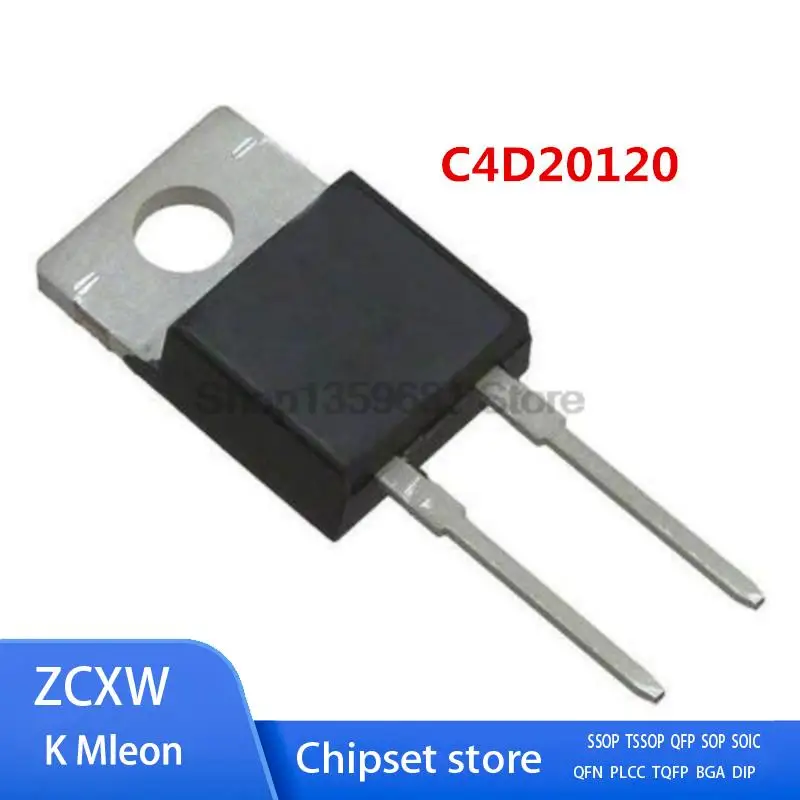 

10PCS/LOT C4D20120A C4D20120 TO-220-2 20A 1200V