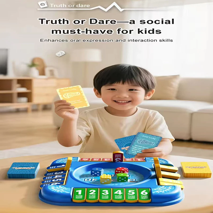 어린이 보드 게임 진실 또는 도전 보드 게임 재미있는 보드 게임 친구 가족과의 관계를 강화하기 위한 54개의 카드 게임