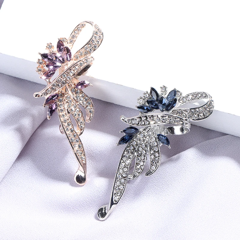 1Pc Elegant Woman Crystal Brooches Pins Fashion Jewelry Clothes Accessories Gift