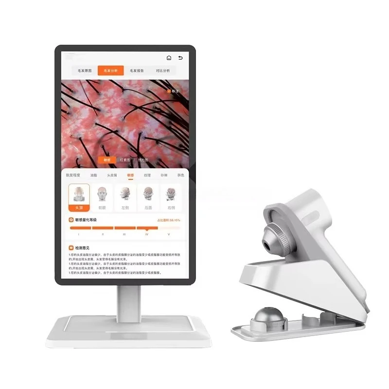 New Model 2 in 1 Spa Beauty Device Scalp Analysis & Skin Analysis HD AI Skin Testing +Scalp Testing Hot in Salon Spa