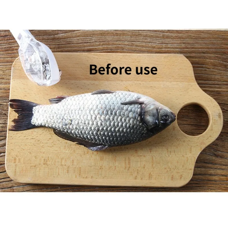 Manual Fish Scale Remover With Cover Kitchen Safe Fish Scraper Scale Cleaner Tool For Seafood Processing