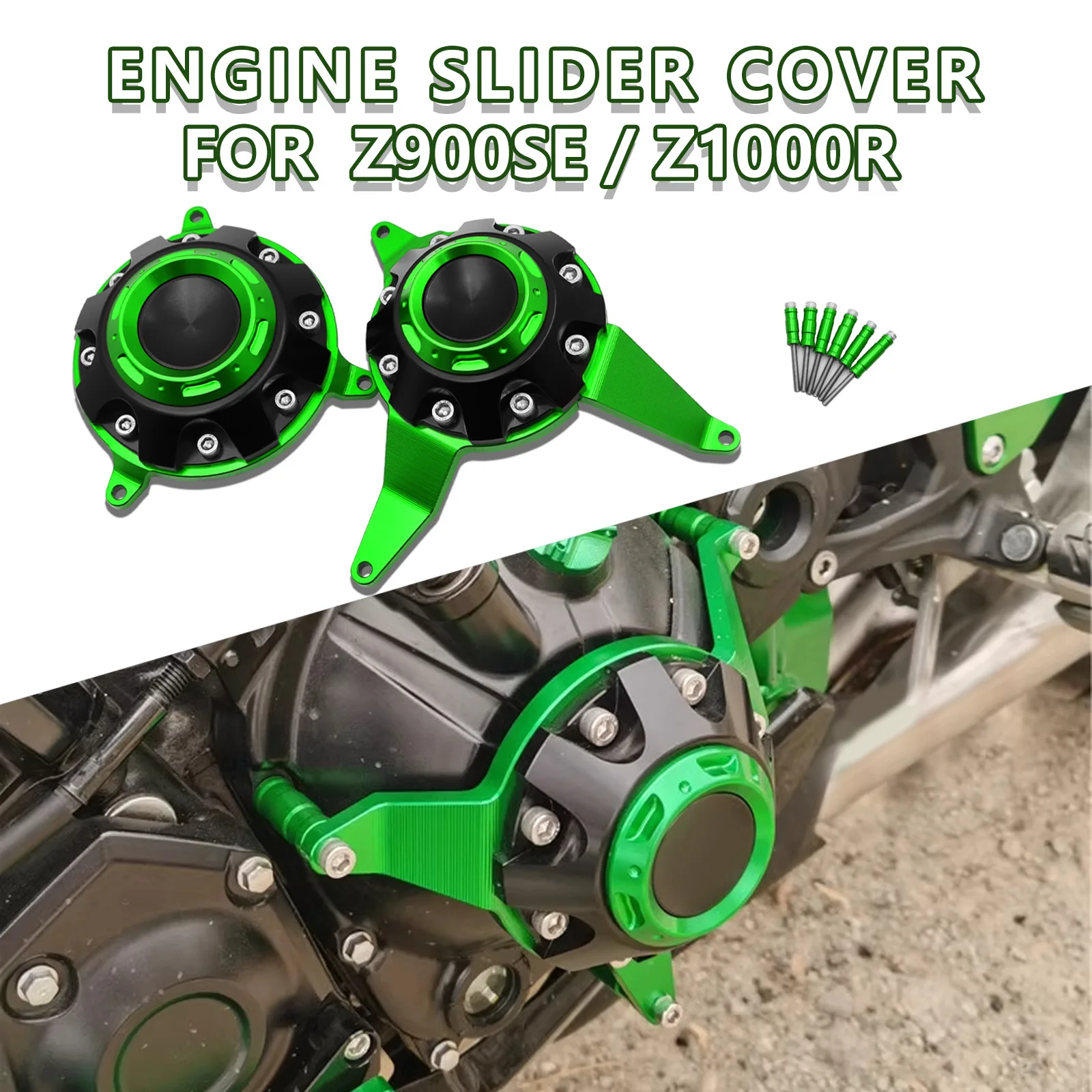 

For Kawasaki Z900 SE Z1000R 2017-2023 2024 2025 Motorcycle Accessories Engine Guard Cover Crash Protector Fairing Guard Sliders