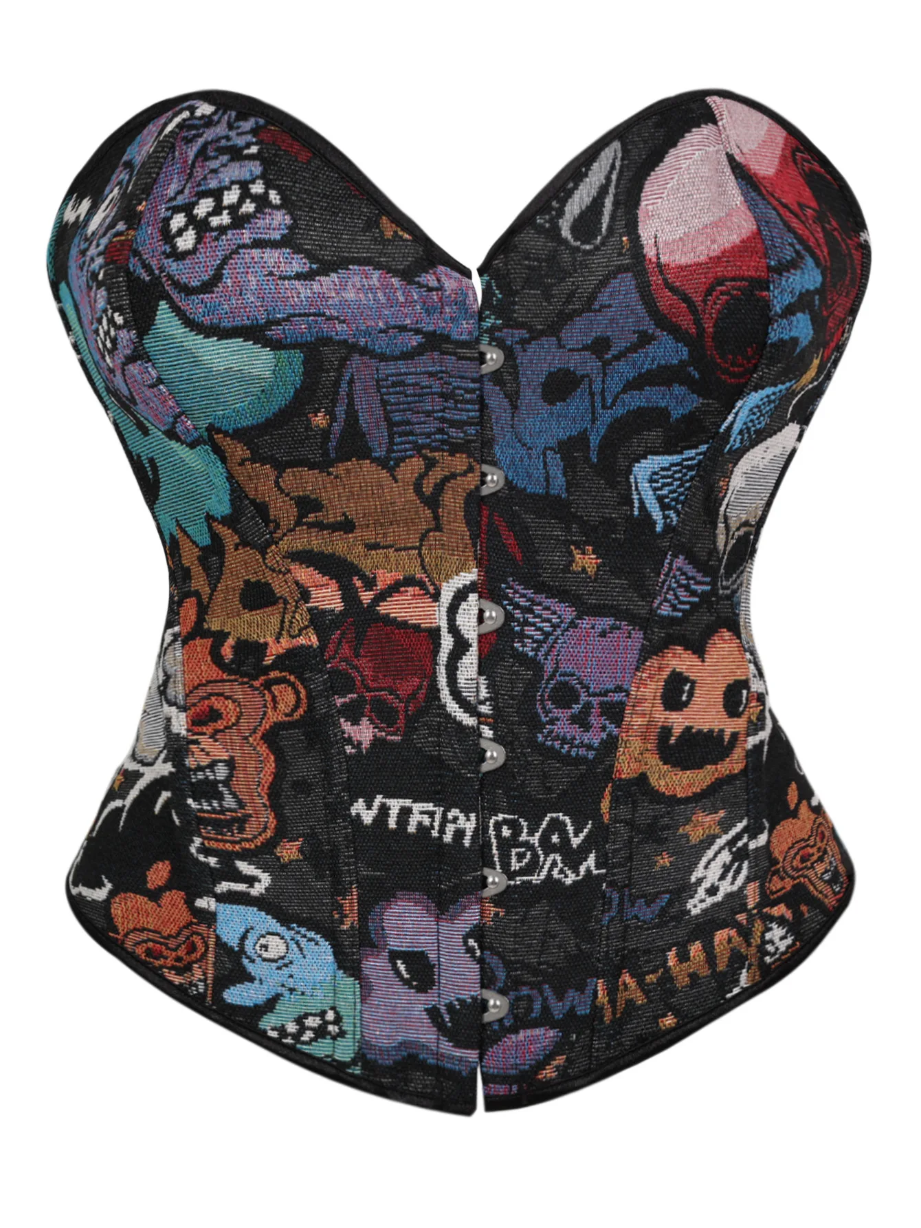 

Новый женский корсет на Хэллоуин с 6 пуговицами, винтажный праздничный тематический бюстье, корректирующее белье, жилет, топ с рыбьей косточкой, тонкий корсет для коррекции фигуры, костюм