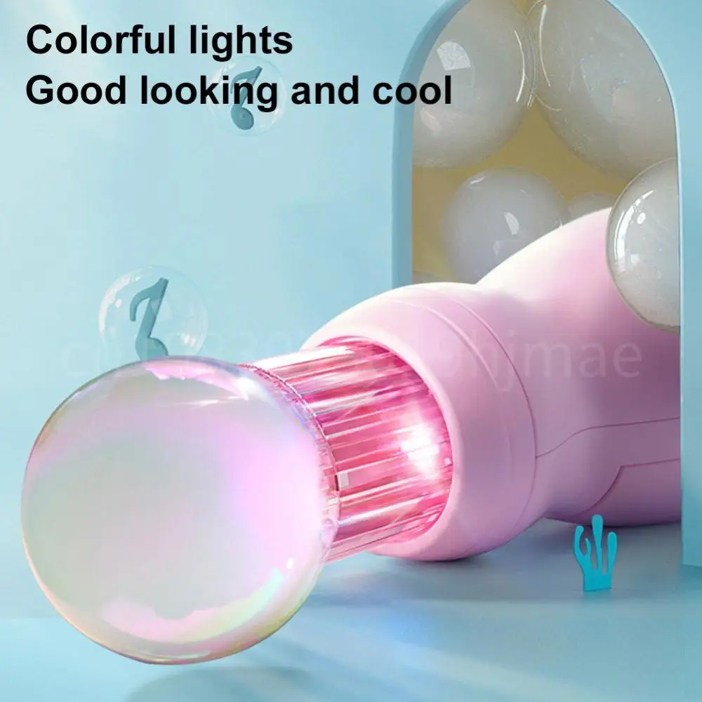 เครื่องทำฟองสบู่แบบพกพา ยืดหยุ่นได้ เป่าฟองอัตโนมัติ สำหรับเด็ก ของชำร่วยงานปาร์ตี้ ของเล่นฤดูร้อน