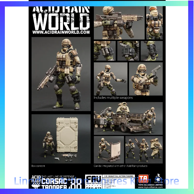 

Фигурка солдата Acid Rain War в масштабе 1/18: Тамара (FAV-A29) в костюме военного репортера, набор солдат Corsac (FAV-A15), 3,75 дюйма
