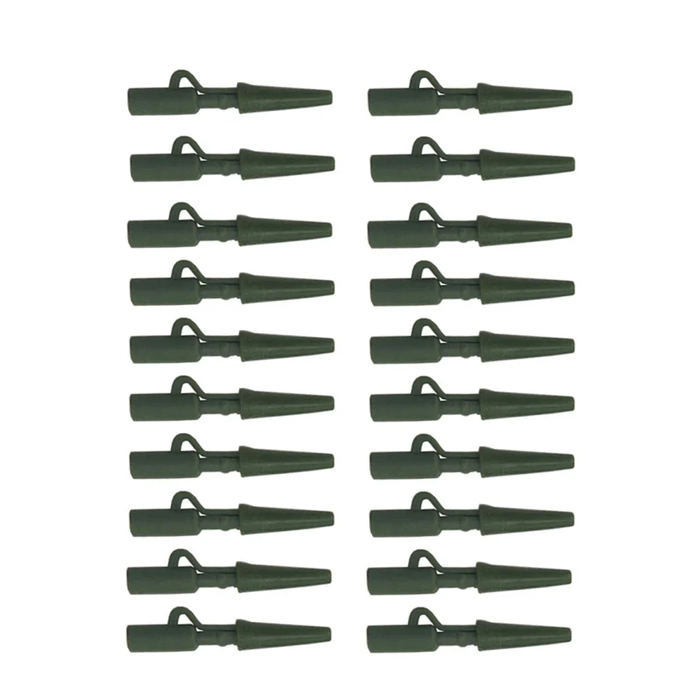 20Sets Lead Clips & Tail rubbers Cone Carp Fishing Tackle Kit Accessories for Carp Fishing Rig Equipment Tackle