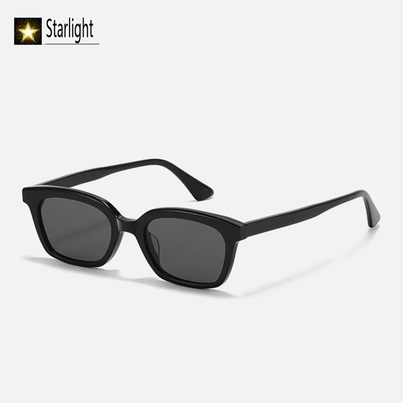 2026 Premium Popular Square Black Sunglasses Women Acetate Fashion UV400 Outdoor Eyeglasses Men Eyewear Women Handcraft 144mm