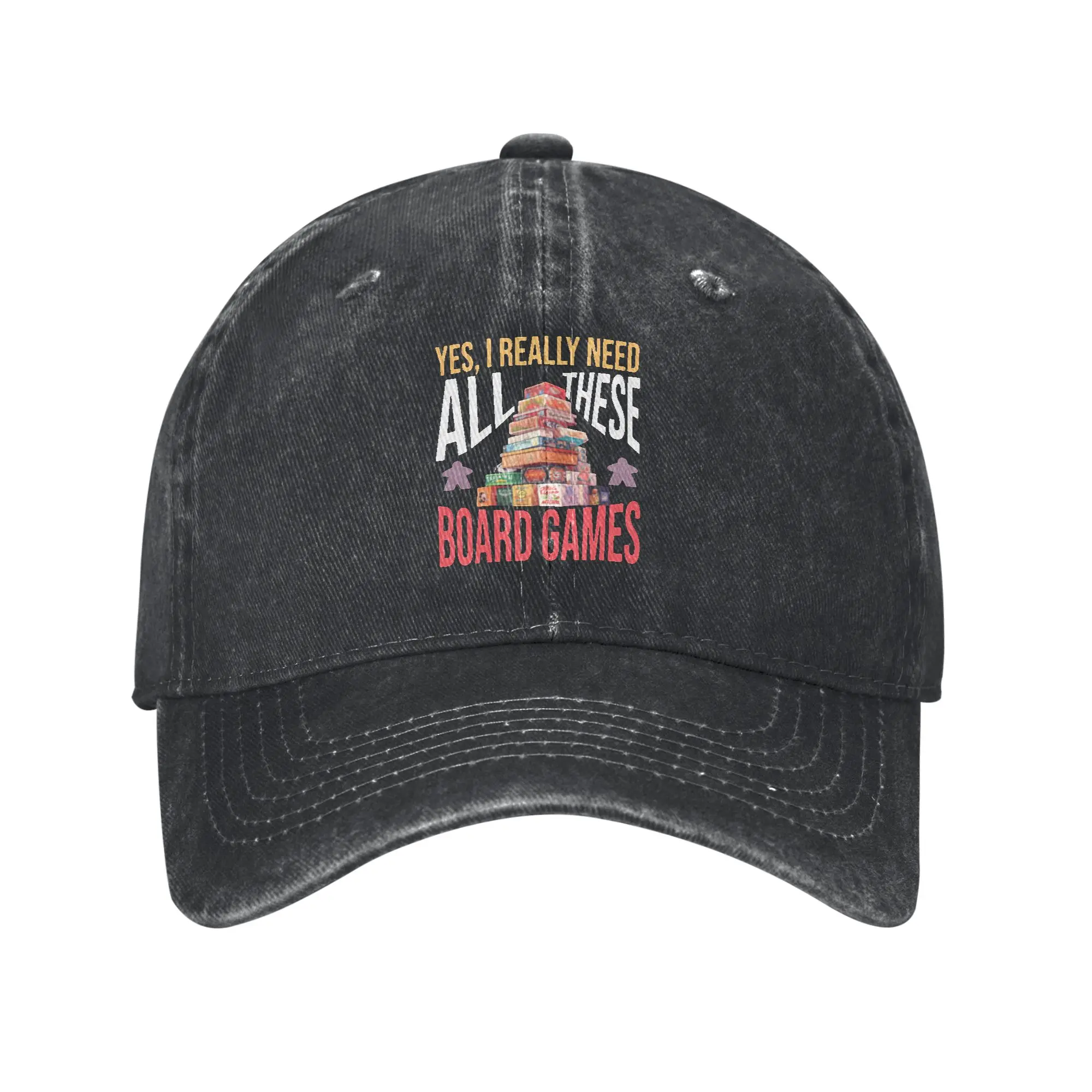 Fashion Yes  I really need all these board games! - Board Game Stack  Can t Have Enough! baseball cap  Park Stroll Summer Hat