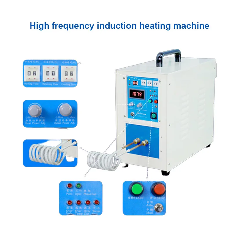 

Metal Smelting High Frequency Induction Heating Machine Gold/Silver/Copper/Tin/Aluminum/Iron Metal Heat Treatment Equipment