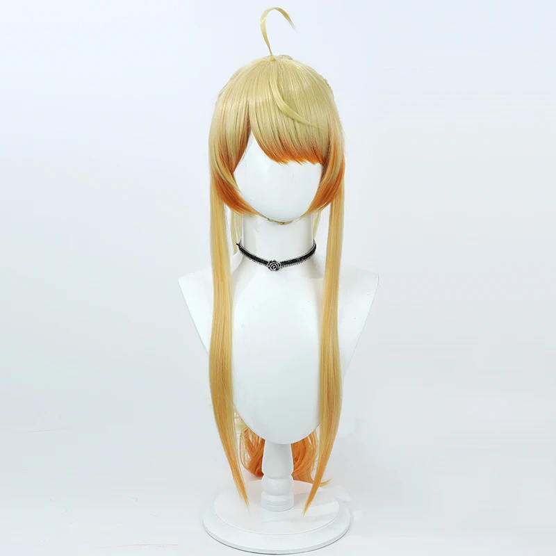 Virtual YouTube Vtuber Yozora Mel Cos Cosplay Wig Halloween Carnival Party Props Synthetic Hair Heat Resistant Fiber + Wig Cap