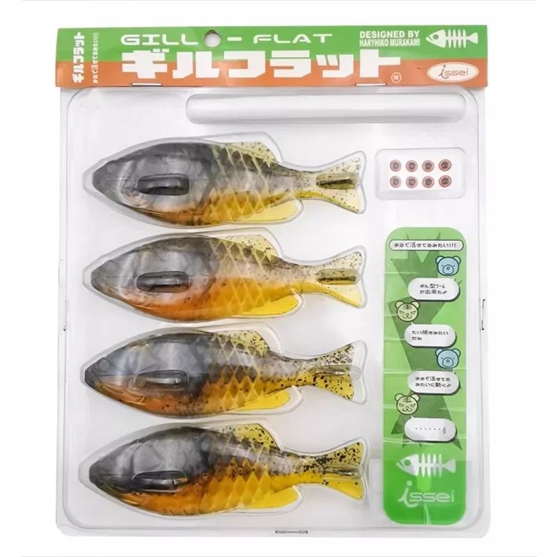 TSUNEKICHI ISSEI Leaf Плавательная приманка для рыбы, плоская 3/4 дюйма, приманка в форме рыбы, ложная приманка, многосекционная приманка для рыбы Luya