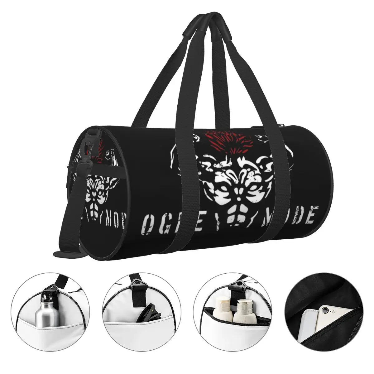 Baki Anime Print Reisetasche Martial große Sporttaschen Oxford Männer benutzer definierte Sporttasche Schwimmen Neuheit Fitness-Tasche