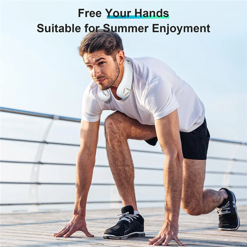 Hanging Neck Fan Portable Hanging Neck Air Conditioner Fan Semiconductor Cooling Neck Fan,