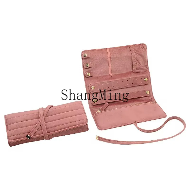 

PYH fashion light luxury hot sale a custom velvet jewelry roll bag multi-functional storage bag jewelry bag