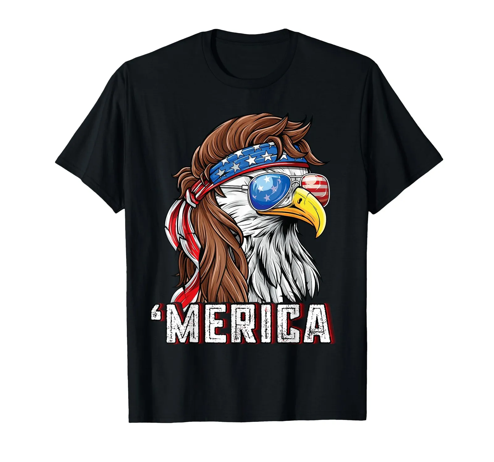 

USA Flag 4th of July Patriotic Eagle Graphic Tee