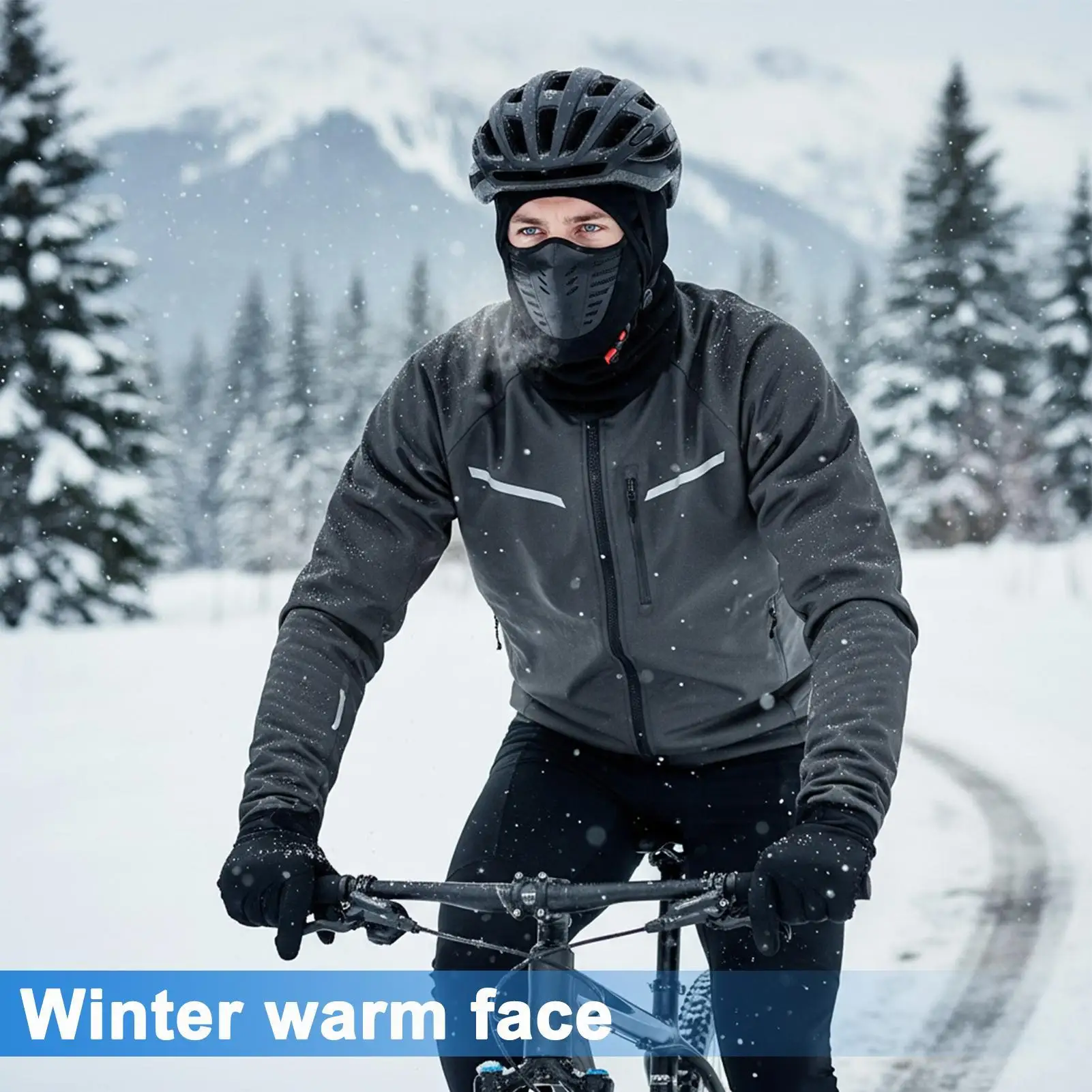 Riding Face Cover Thick Warm Breathable Cold Weather Headwear Motorcycle Winter Face Warmer For Fishing Cycling Mountaineering