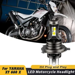 1pc 35W H4 9003 Bright White Motorcycle A5 LED Bulbs Headlight For YAMAHA XT 660 X Year 2004 2005 2006 2007-2016 motorcycle