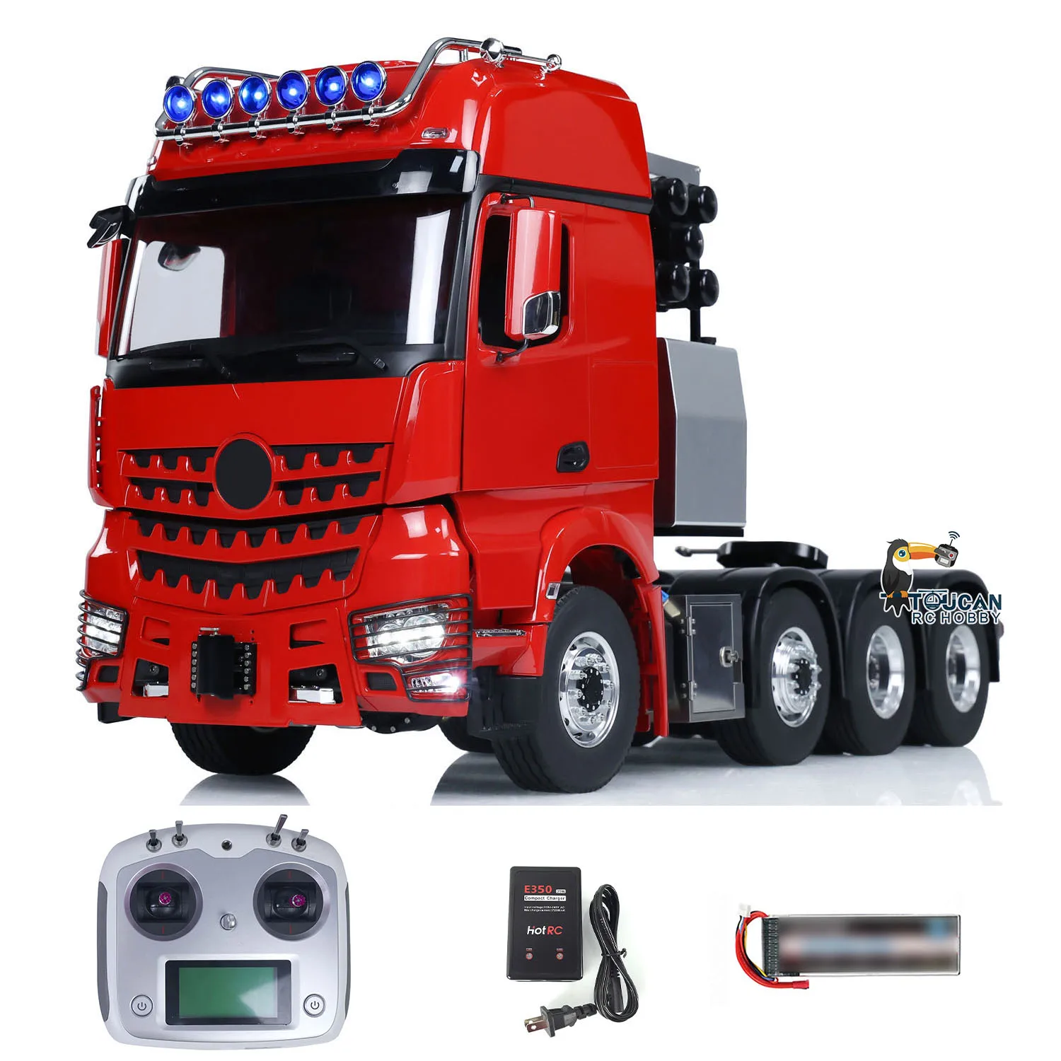 8*8 LESU 1/14 RC Metal Tractor Truck 3363 1851 DIY Remote Control Cars with Sound Light Set Lock Differential RC Toys THZH1408