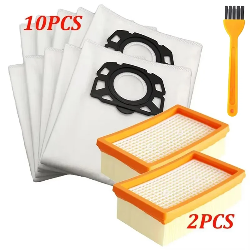 BAAN-Hepa Filtr i zestaw worków na kurz do odkurzaczy Karcher Mv4 Mv5 Mv6 Wd4 Wd5 Wd6 Wd5p Wd6p 2.863-005.0