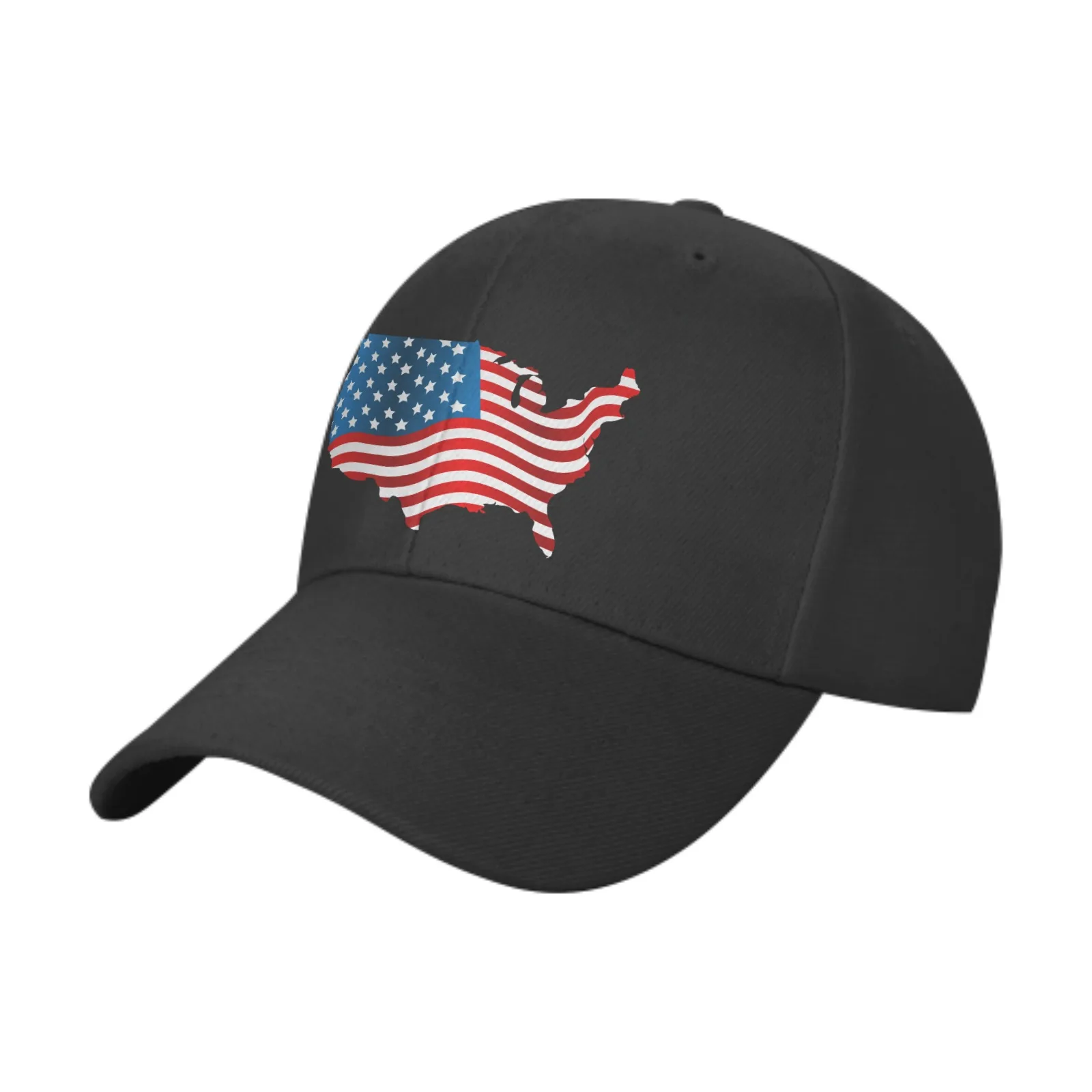 

American Flag Men's Hat Women's Casual Duck Tongue Hat Patriotic Style Duck Tongue Hat Fashion Outdoor Sun Shading Turban