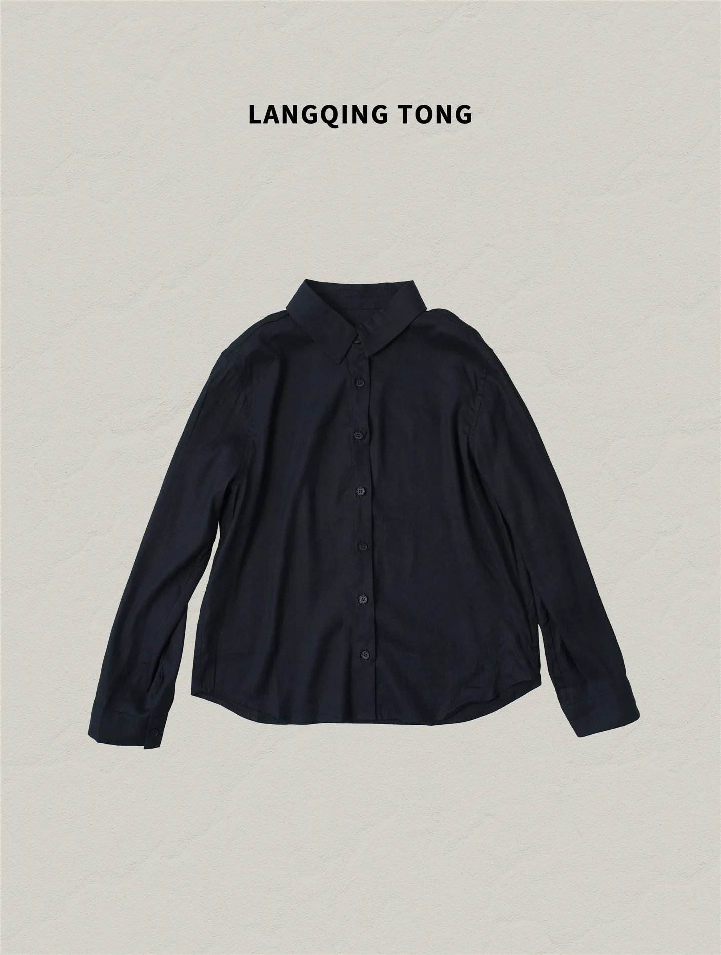 

Удобная повседневная льняная рубашка женская свободного кроя с отложным воротником, двухцветная, простой дизайн, весна 2026, новинка