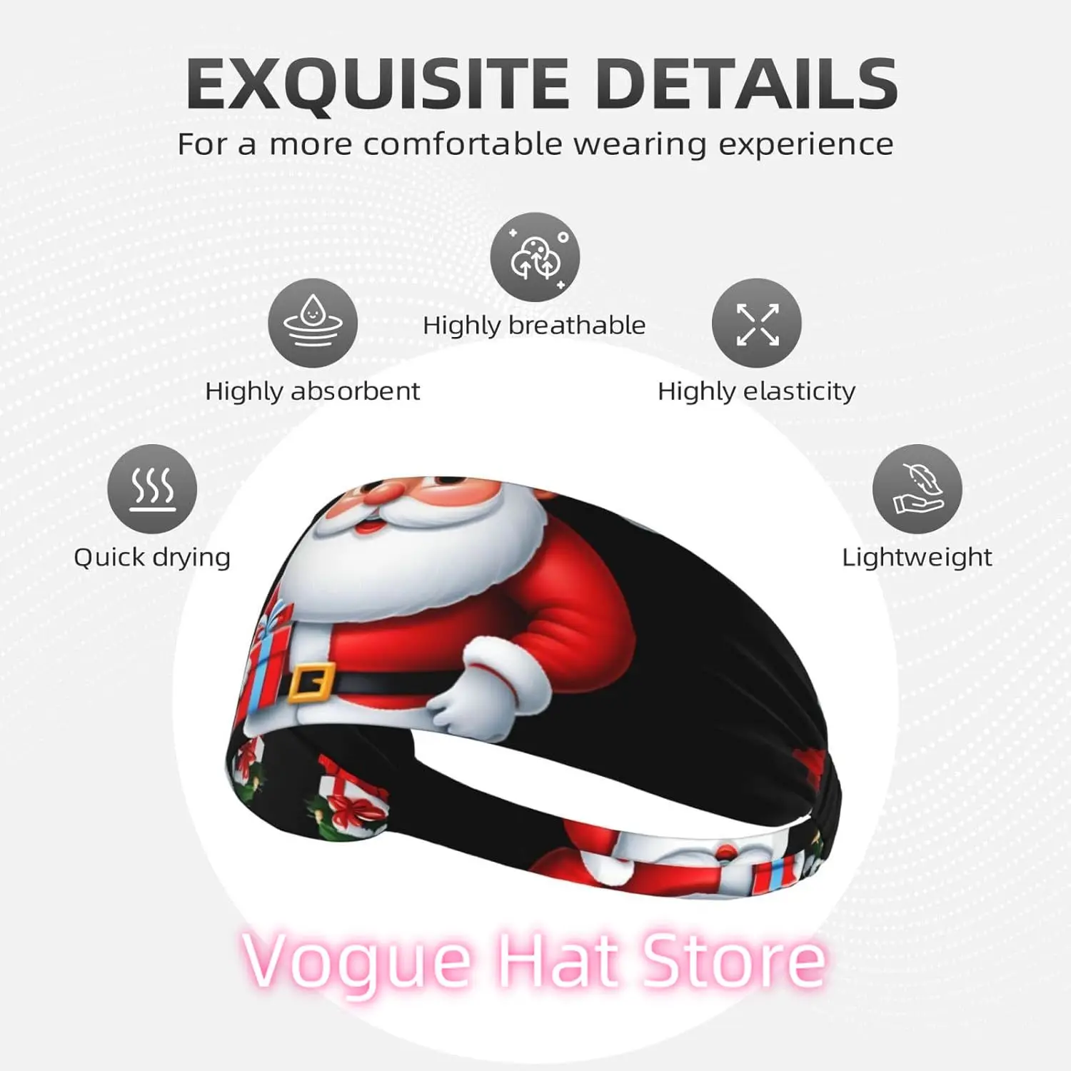 Elastic Exercise Headband - Soft and Breathable Headband for Running, Cycling, Yoga, and More Shining Star Pattern