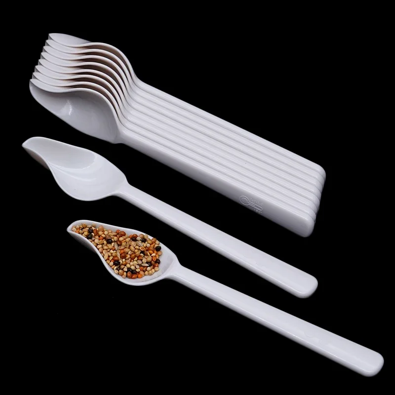 

5/10 Pcs Baby Bird Feeding Liquid Food Tools Plastic Food Spoons Heat Resistant Spoon Small Animals Pets Feeding Tools