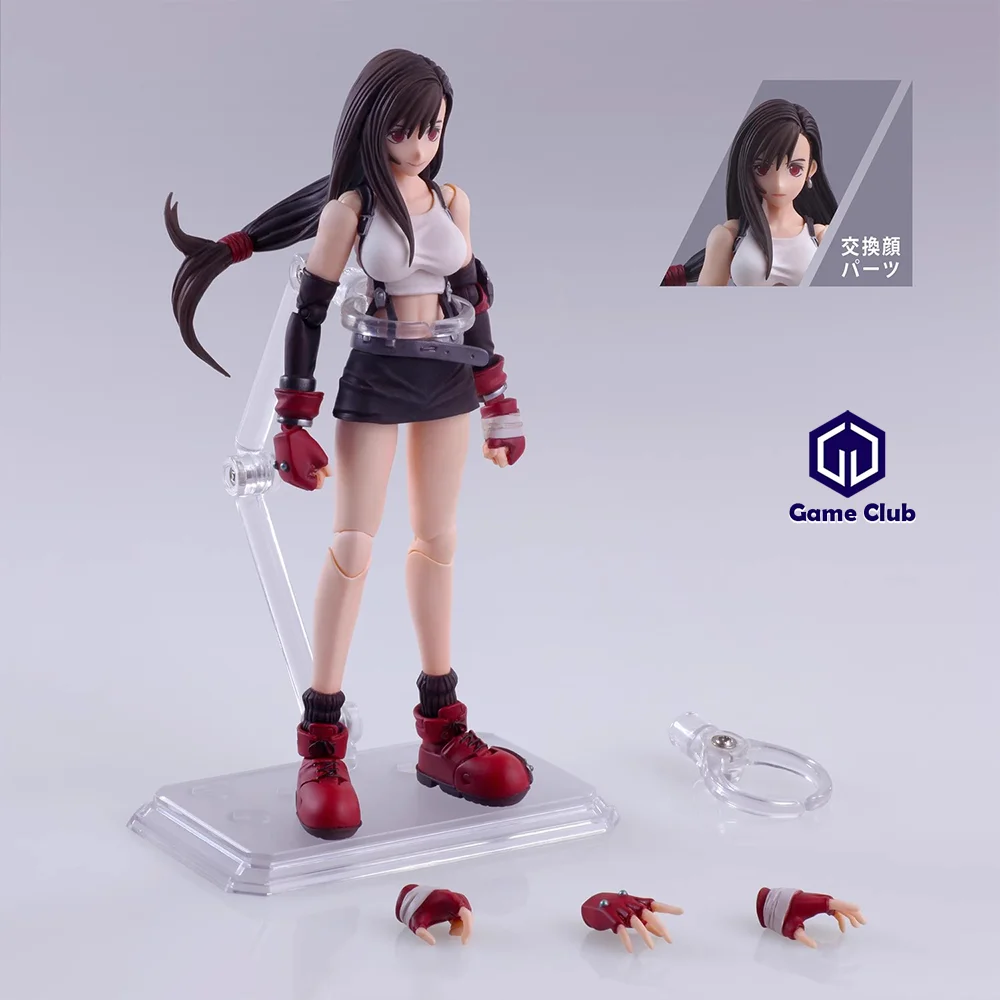 QUARE ENIX 1/12 Female Soldier Japanese Anime Characters Fantasy Goddess Tifa Lockhart BRING ARTS Full Set 6''Action Figure Body