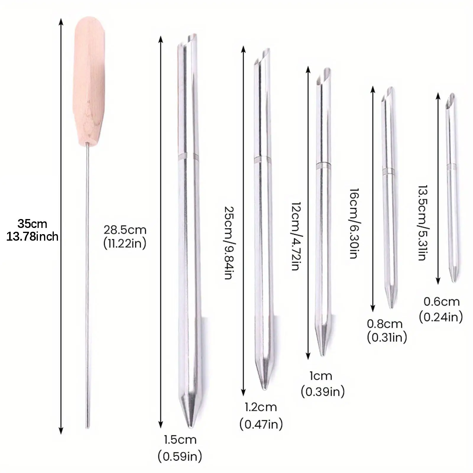 تتضمن مجموعة أدوات تململ ربط الحبل المضفر 5 مقاسات و1 أداة دفع للتسلق