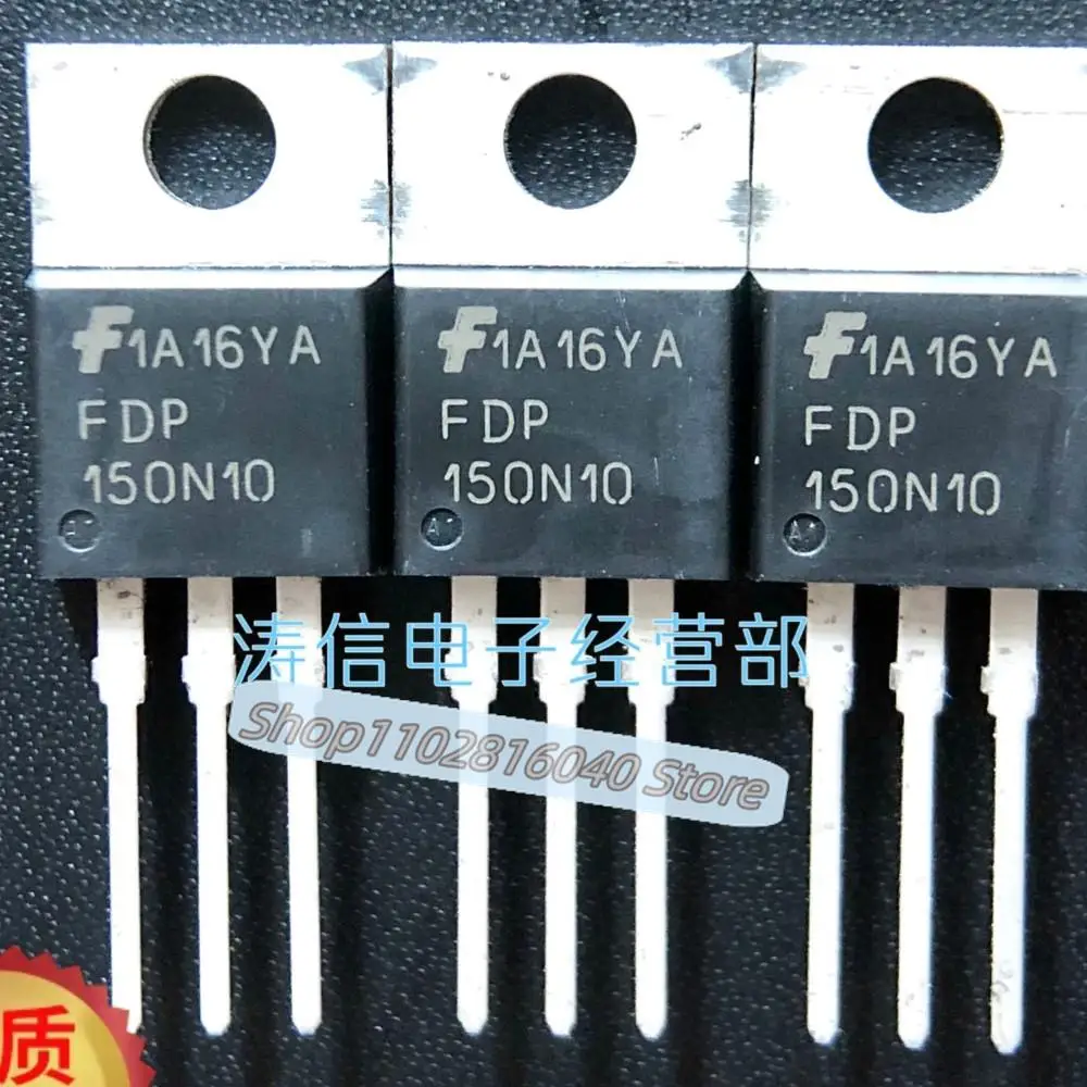 10PCS/Lot FDP150N10 FDP150N10A  TO-220 100V 50A MOS Best Quality Imported Original Spot