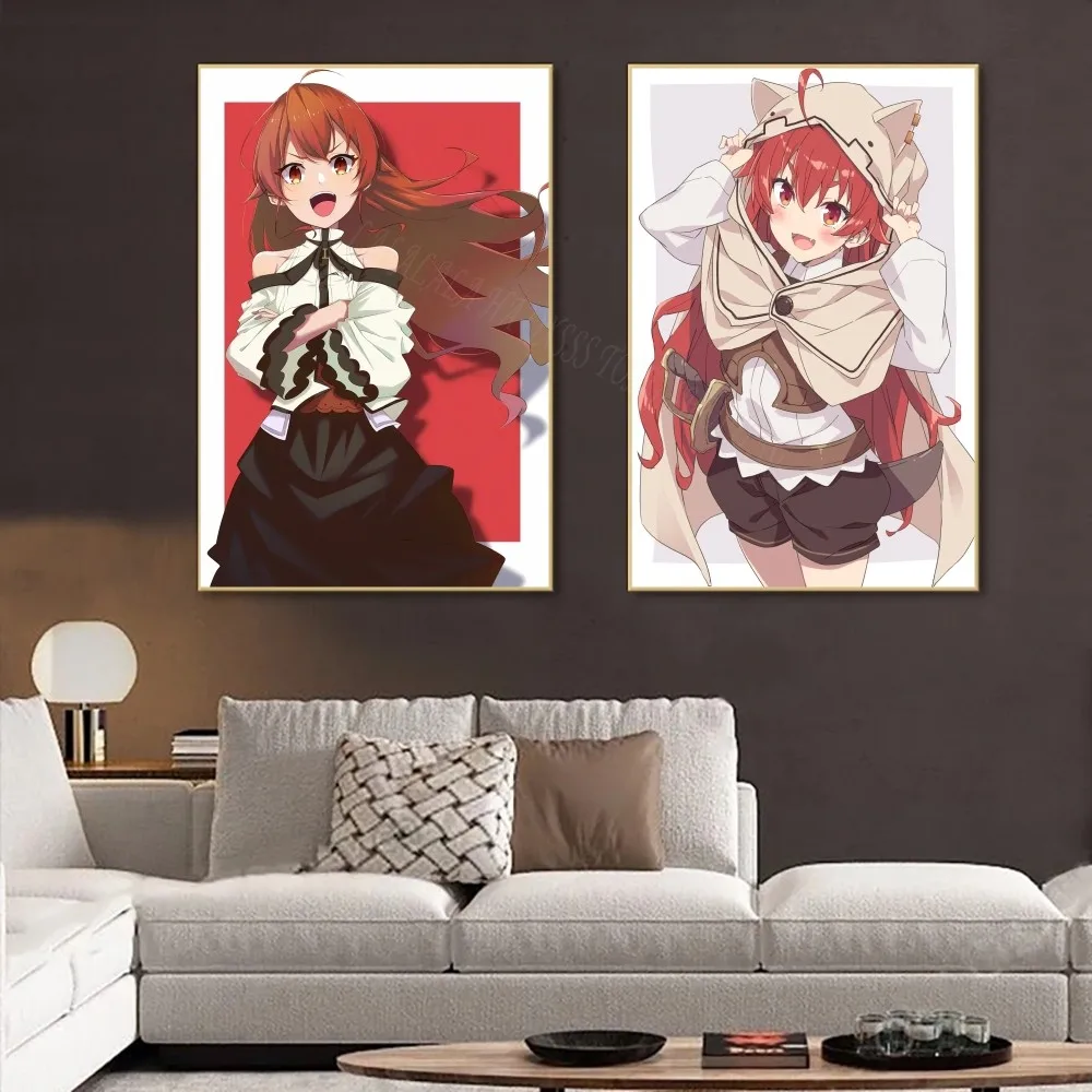 1 قطعة Eris Greyrat أنيمي التناسخ العاطلين المشارك ملصق الفن طباعة بار أثاث غرفة المعيشة ديكور