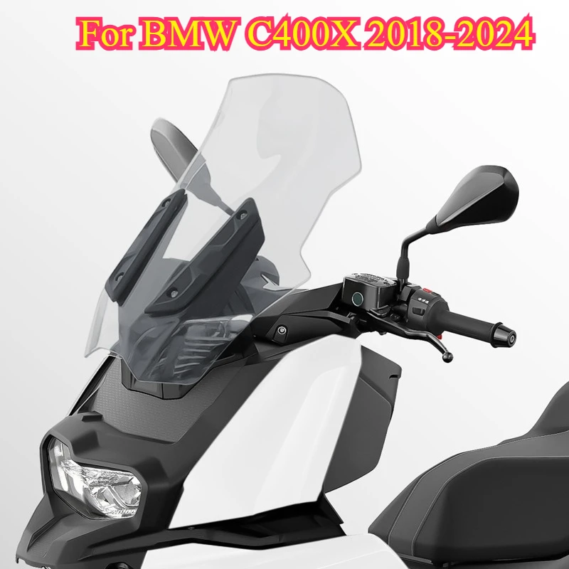 

DONGTING New Motorcycle WindScreen Windshield Fairing Deflector Cover Wind Deflector Visor for BMW C400X 2018-2024